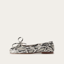 Prima Ballerina, off white python pattern